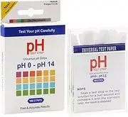 Ph Test Paper - Ph 0-14 Ph Strips Ph Test Paper,100 Strips Ph-Indicator Strip to Test Drinking Water, Food, Pools, Aquariums, Monitor Body Ph Levels