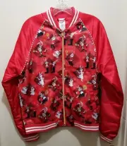 Disney Bomber Jacket Mens Small Red Year Of The Rabbit 2023 NWT