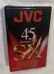 VHS-C Compact Camcorder Video Cassette Tape JVC SX45 EC-45SX NEW SEALED