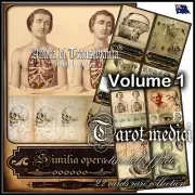antique medicine old anatomy tarot card cards deck oracle guide book vintage v2