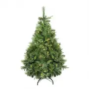 Northlight 4.5' x 37" Cashmere Pine Artificial Christmas Tree - Clear LED Lights