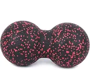 24x12cm Sports Massager Fitness Yoga Ball Massage Acupuncture Points Massaging Equipment (Red and Black)