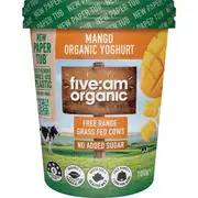 Five:Am Organic Mango Yoghurt No Added Sugar 700g