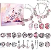 Advent Calendar Bracelet 24 Days Xmas Countdown Charm Bracelet Advent Calendar 2024 DIY Alloy Kids, Girls, Teens