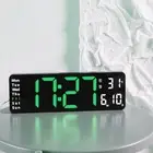 Digital Large Big Jumbo LED Wall Desk Clock Display W/ Calendar Temperature AU