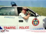 Alec Stewart Plays Policeman While The Bus Is Being Repaired - Old Cricket Photo