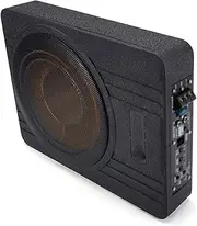 10 Inch 600W Car Subwoofer Car Audio Slim Under Seat Active Subwoofer Bass Amplifier Speaker 12V Amplifier Bass Enclosed