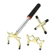 Retractable Billiard Cue Stick Bridge with 3Pcs Removable Brass Bridge Head1172