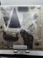 Close to my Heart My Acrylix Stamp Set S1110 Holiday Magic New/Opened