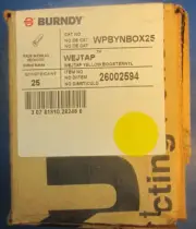Burndy Wejtap WPBYN BOX25 Yellow Booster Shell Box of 25