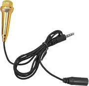 Kisangel Vocal Tiny Microphone Mini Microphone for Singing Recording for Phone Laptop Tablet