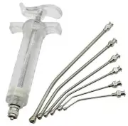 1 Pc 20ml And 50ml Parrot Bird Feeding Syringe With 6 Pcs Curved Gavage Tubes