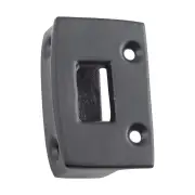 9638 Screen Door Latch Box Keeper Matte Black H43xW28mm | Hardware | Early Settler Furniture