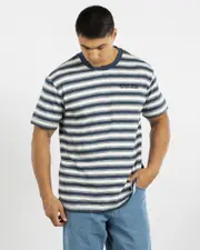 [RVCA] RVCA Men's League T-Shirt in Moody Blue Size Medium M Moody Blue