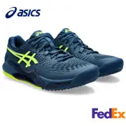 ASICS GEL-RESOLUTION 9 OC 1041A377 404 Mako Blue Safety Yellow Tennis Shoe oki08