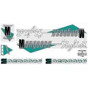 Mongoose - 1988 Stylist Freestyle Decal set - RED frame - Old school bmx