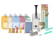 On the Go Reusable Baby Food Pouches, Yoghurt Pouches | Bundle Kit - Cherub Baby