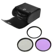 Universal Digital UV+ CPL+ FLD 3-in-1 Lens Filter For Cannon Nikon Sony Camera A
