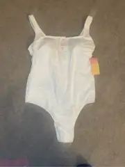 Stoney Clover Lane x Target Women's White Ribbed One Piece Swimsuit 14W