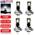 4PCS/Set Car LED H7 Headlight Globes Super White 30000LM Replace Xenon Halogen