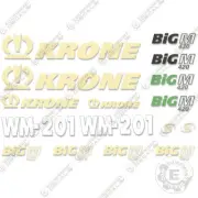 Fits Krone Big M 420 Decal Kit Mower Conditioner Replacement Stickers