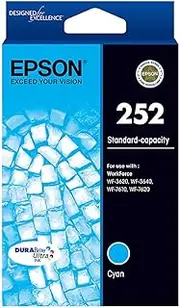 EPSON Std Capacity DURABrite Ultra Cyan Ink - WF-3620, WF-3640, WF-7610, WF-7620