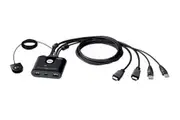 Aten 2-Port USB Full HD HDMI Cable KVM Switch CS22HF-AT