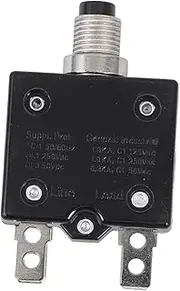 TINEASUR Push Button Circuit Breaker Ac Dc Overload Protection Reliable Circuit Breaker for Automotive and Electrical Applications Manual Reset Thermal Protector