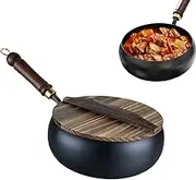 Home Wok | Cooking Stir-Fry Wok Pan Non-Stick - Induction Cooktop Heat-Resistant Cookware, Daily Use Tool for Chicken Beef Pork Vegetables Meal Making