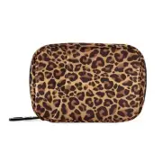 Leopard Pattern Weekly Pill Organizer, Pill Cases Bag Portable Pill Container...