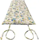 Traditional Floor Rolling Mattress, Shiki Futon 3 x 30 x 80 Blue Roses