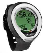 Mares Puck Pro PLUS Scuba Diving Wrist Computer White/Black