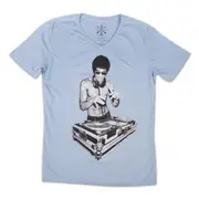 DJ Dragon V Neck T-shirtby Bow & Arrow