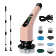 Electric Cleaning Brush 8 in 1 Multifunctional Household Wireless Rotatable Cleaning Brush For Bathroom Kitchen Windows Toilet