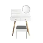 Levede Dressing Table Stool With Led Mirror Modern Vanity Set For Bedroom Or Mak