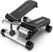 Mini Stepper Trainer Adjustable Height Indoor Stair Stepper Exercise Machine with Resistance Bands and LCD Monitor Air C