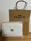 Brand New COACH Kip Turnlock Crossbody Bag C3486 White | Genuine Leather NEW