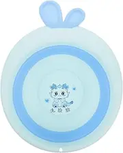 Parliky Wash Basin Cute Cartoon Folding Plastic Tub for Face Washing Bathing Portable Collapsible Design for Boy Girl Newborns for Home Travel Care