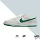 NIKE DUNK LOW 復古 白灰 綠孔雀 皮革 男 休閒鞋 DV0831-107【彼得潘】