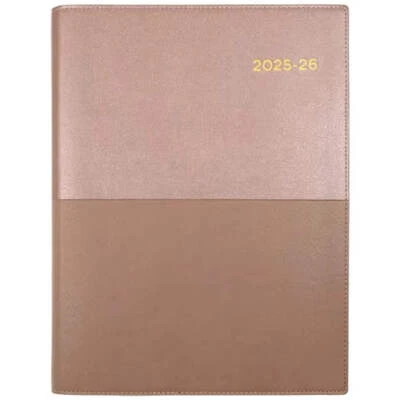 Collins Vanessa A4 Day To Page 2025-2026 Diary Financial Year Rose Gold