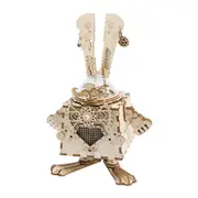 Diy Music Box Retro Wooden Hand Cranked Musical Box Kids Toys Gift