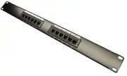 NEW CAT6 12 Port Patch Panel RJ45 110 UL Network Ethernet 19" Rack Mount 1U 1RU