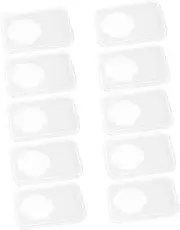 Homoyoyo 10pcs Transparent Coin Storage Box Clear Plastic Coin Holder Organizer for Collectors Versatile Display Case Banknotes and Commemorative Items