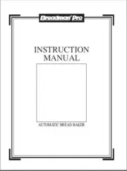 Breadman Bread Machine Manual TR700C TR700SPR TR777 TR777C TR77SPR TR800 TR800C