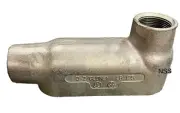 O-Z/GEDNEY LB-125 1-1/4" CONDUIT BODY MALLEABLE IRON HOT DIPPED GALVANIZED