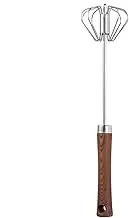 Hand Push Rotary Whisk Blender | Hand Push Semi Automatic Hand Mixer,Wooden Handle Whisks Mixer Stirrer for Blending, Whisking, Beating, Stirring