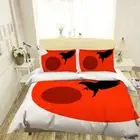 3D Red Sun Bird 3617NA Bed Pillowcases Quilt Cover Duvet Boris Draschoff Fay