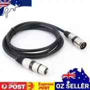3Pin XLR Male to XLR Female Multi-Shielding Audio Adapter Cable for Microphones