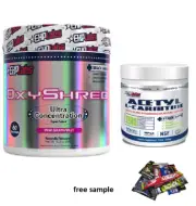 EHPLABS OXYSHRED THERMOGENIC FAT BURNING & LCARNITINE OXYSHRED FREE DELIVERY
