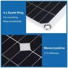 Solar Panel Kit 18V 25W with 60A PWM Controller for RV Marine Use